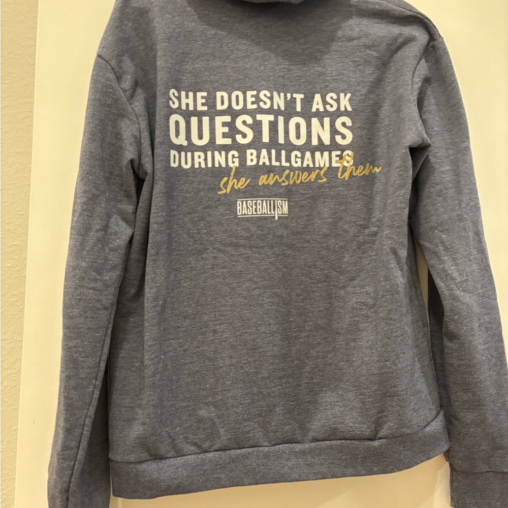 Premium Baseballism baseball-themed graphics hoodie pullover relaxed fit logo - Picture 2 of 6